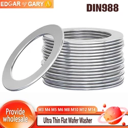 Ultra - Thin Precision 304 Stainless Steel Shim Washer - M14x20x0.5(50pcs)