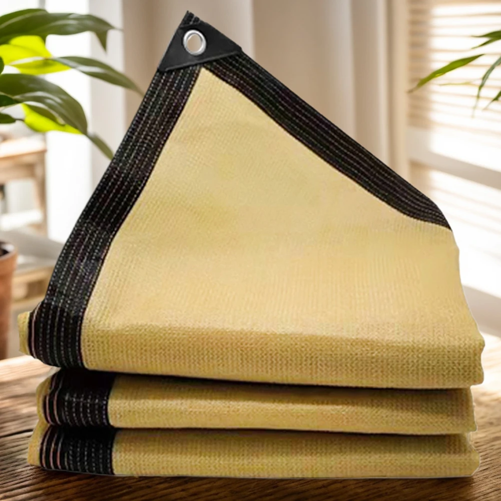 Pergola Deck Backyard Patio Sunshade Heat Resistant Outdoor Sun Shade Cloth UV Protection Garden Sun Shade Netting with Grommets