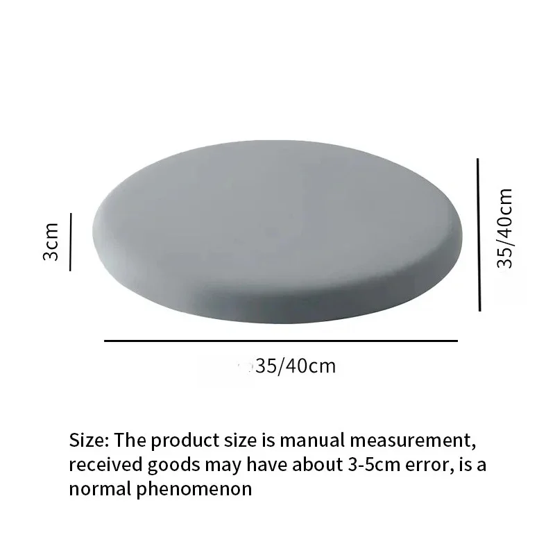 Inyahome Comfortable Memory Foam Seat Cushion Padded Anti-Slip Soft Round Stool Cushion Chair Pad for Home Kitchen Car & Office