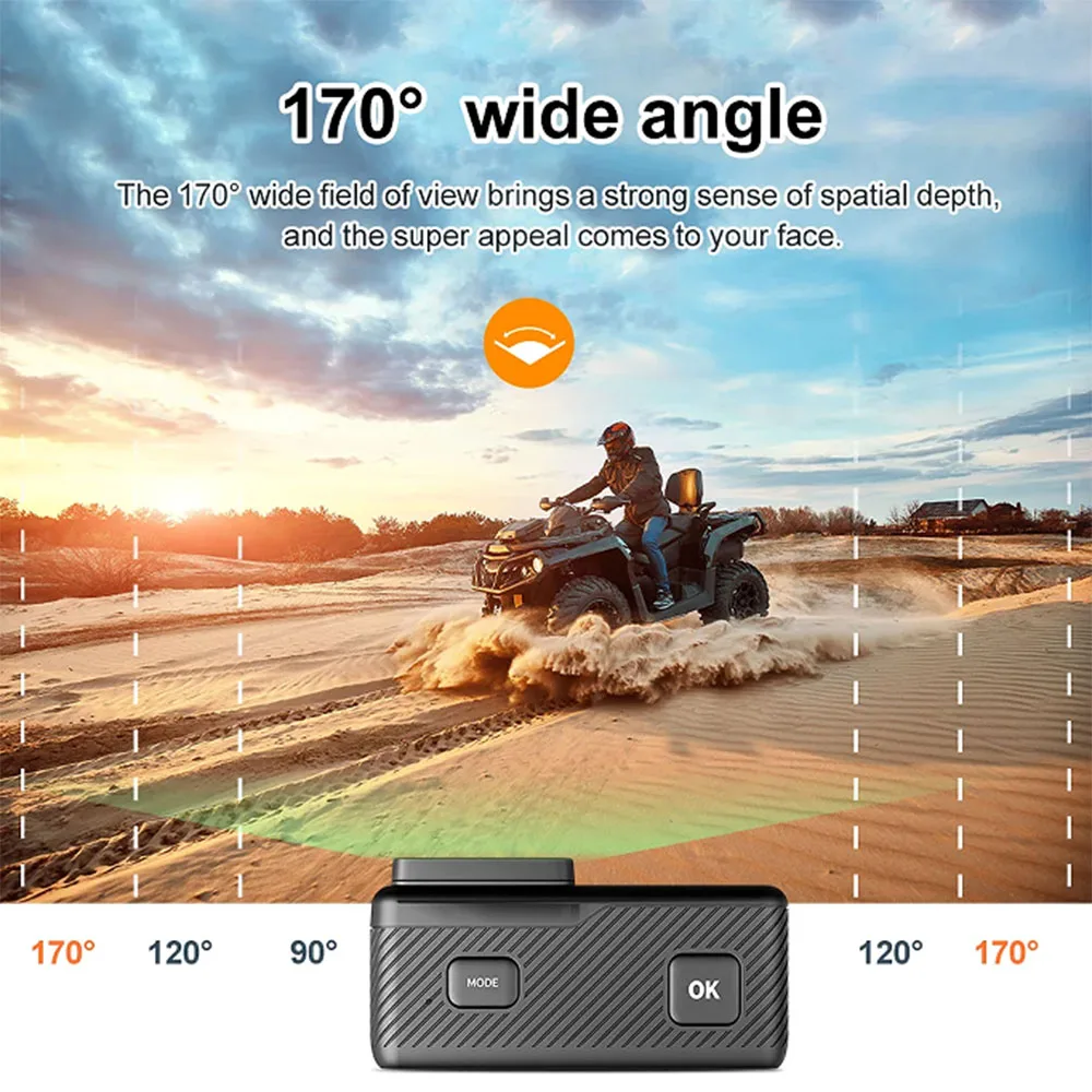 5K Action Camera 4K60FPS 2.0 Inch Touch Screen Wi-Fi 170° Wide Angle 30M Waterproof Helmet Video Recording Sports Cameras 5