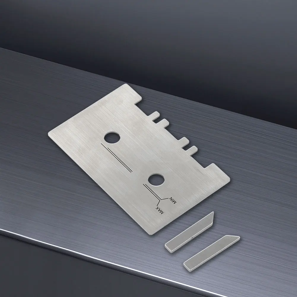 Head Guide Gauge Mechanical Alignment Cassette Cauge Set with 2pcs Check Bar Aluminum Alloy Easy To Install Sliver