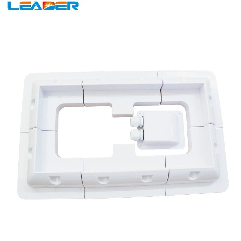 EU RV Top Roof Solar Panel Mounting Fixing Bracket Kit Wire Box ABS Supporting Holder for Caravans Camper Boat Yacht Motorhome motor mounting bracket folding shelf bracket shelf bracket tv wall mount bracket