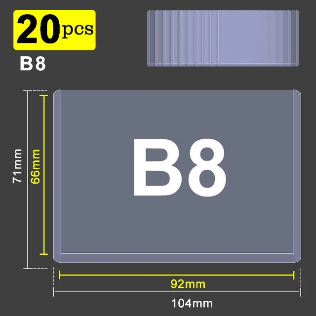 B8 20pcs Horizontal