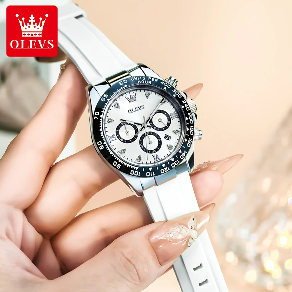 OLEVS 5618 Women's Watch Fashion Original Date Quartz Watch For Women Chronograph Waterproof Luminous Luxury Ladies Wristwatch