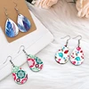 Unfinished Heat Transfer Earrings Sublimation Blanks Earrings with Ear Hooks 5