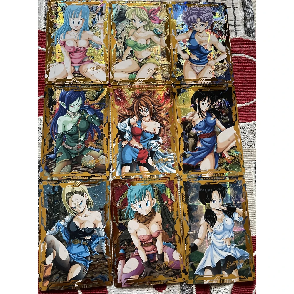 

27Pcs/set DIY Dragon Ball Bronzing Gauze Flash Card Animation Collection Card Card Book Album Anime Peripheral Boy Gifts Toys