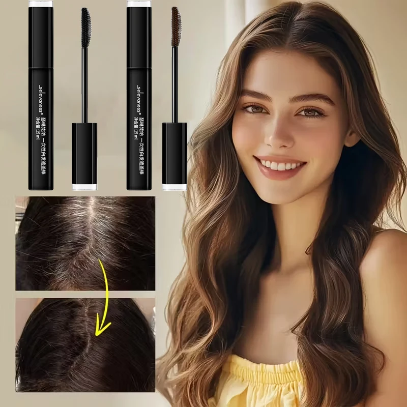 Instant Touch-Up Hair Color Pen: New Black Brown for Fast Gray Root Coverage