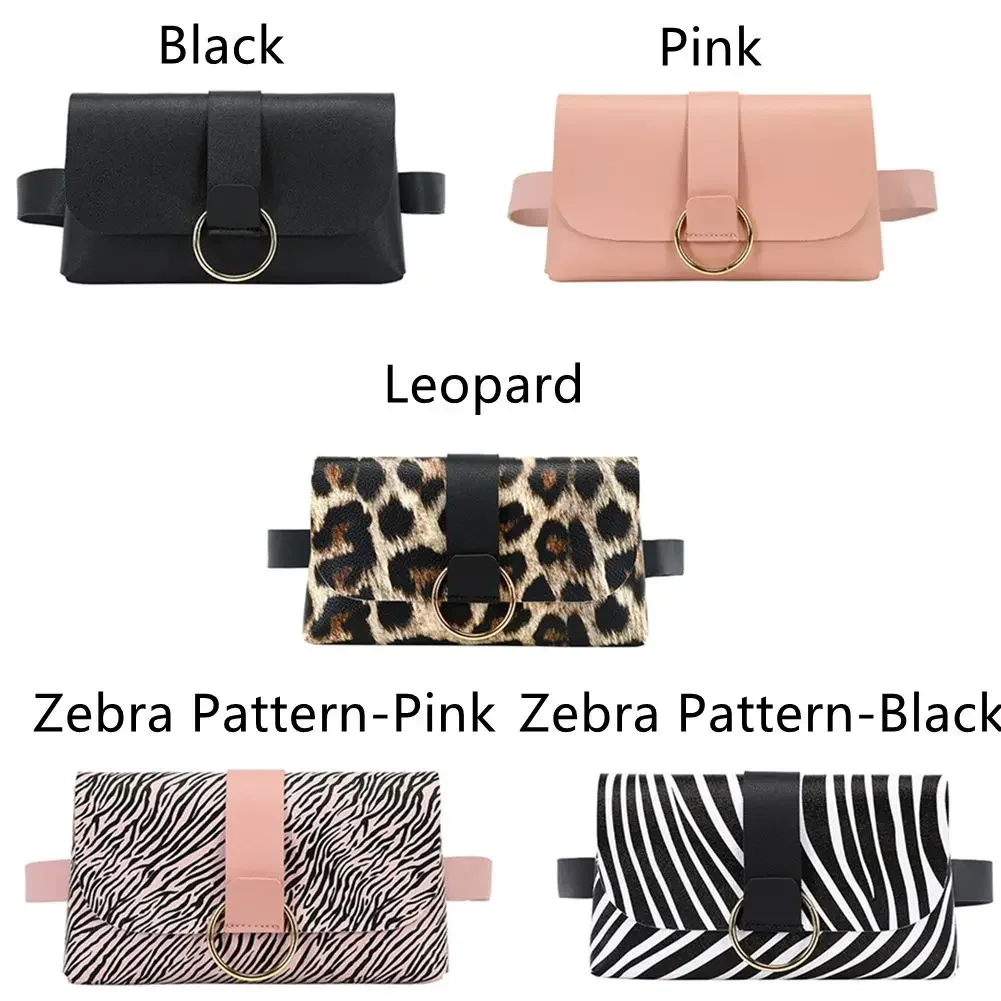 Women's Fashion Waist Bag–2-in-1 Leopard Print Belt Bag with Flap, Fanny Pack for Phone & Essentials – Stylish Girdle Crossbody