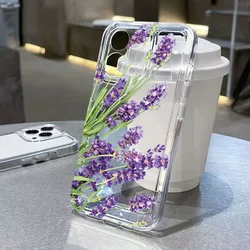 Transparent Shockproof Soft Cover with Leaves and Floral Design - Xiaomi 12T (T6458)