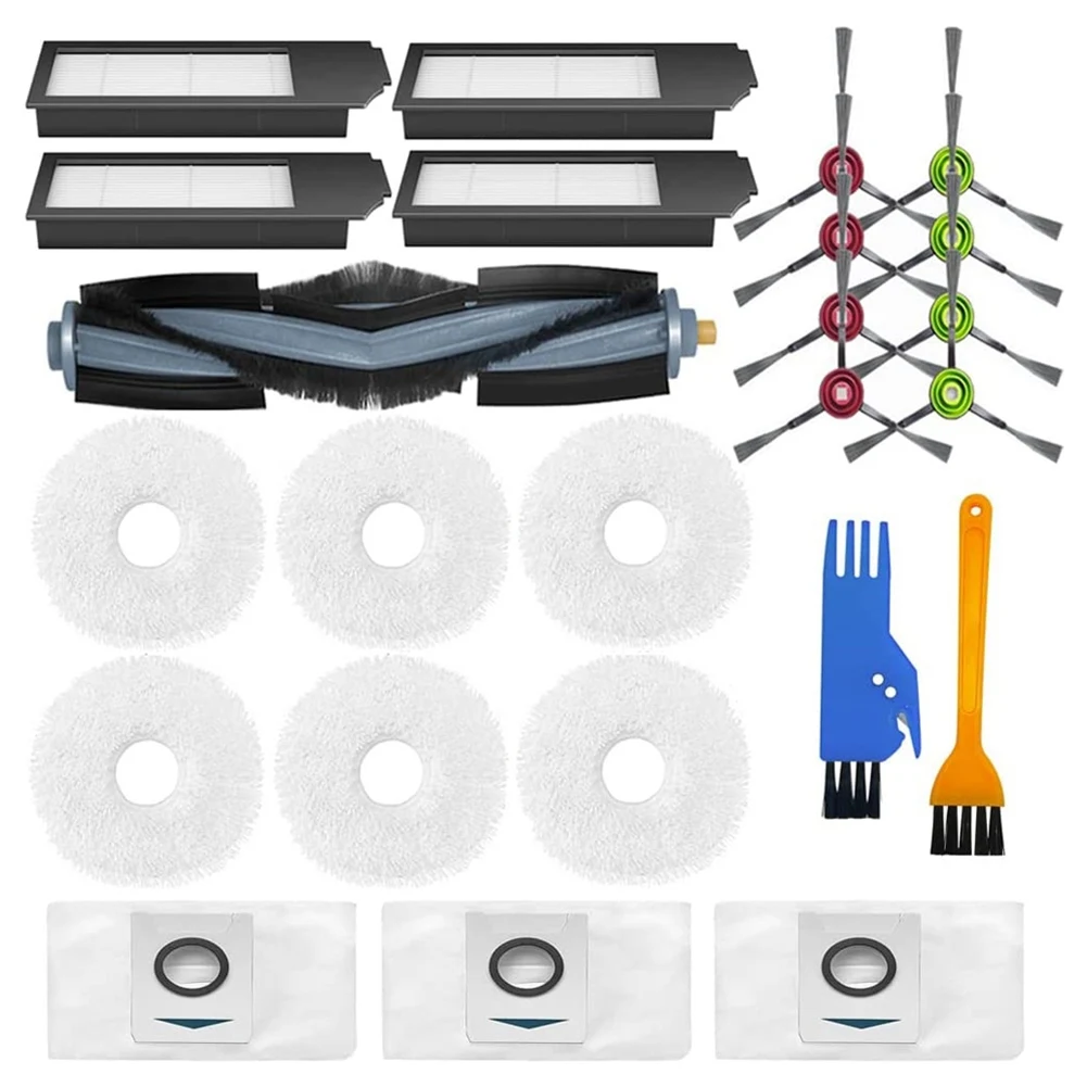 

Replacement for Ecovacs Deebot X1 Omni Turbo Vacuum Cleaner Main Brush HEPA Filter Mop Cloth Dust Bag Parts