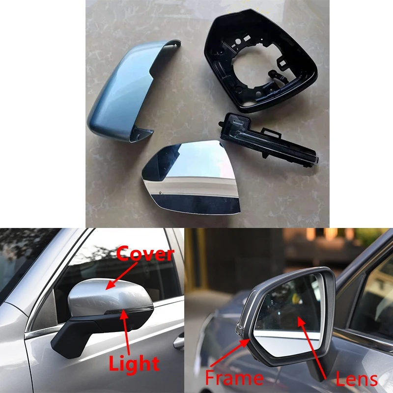 Coque De Retroviseur Exterieur De Voiture Couvercle Capuchon De Retroviseurs Lateraux Droit Passager Noir Compatible Avec Audi OEM 8X08575289B9