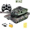 1:32 Remote Control Shooting Tank RC Battle Tank Heavy Large Interactive Military War With Shoot Bullets Electronic Car Boy Toy 2