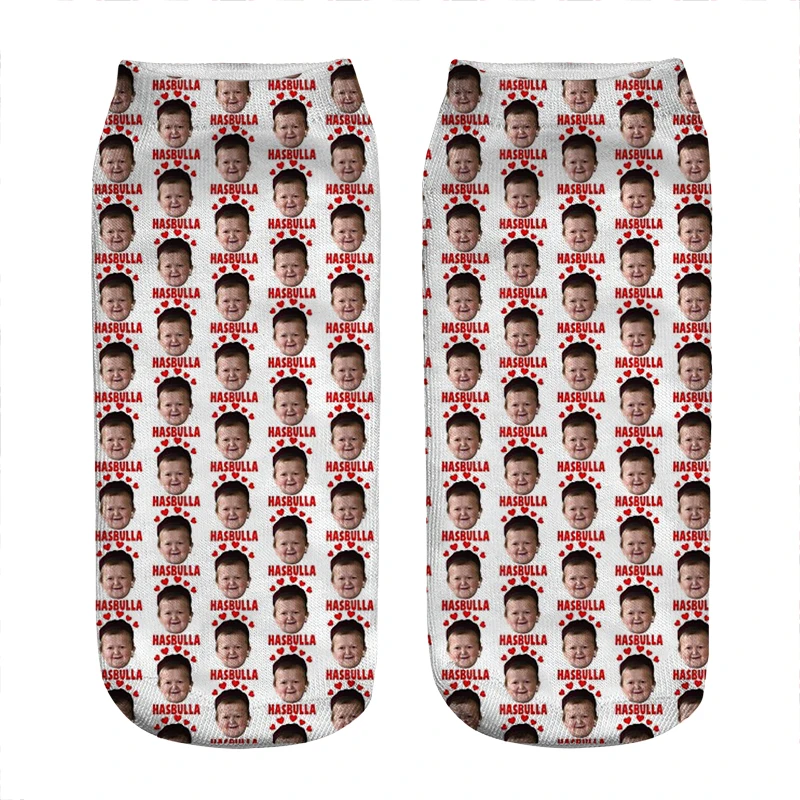 

Женские носки kawaii смешные носки Hasbulla Magomedov Love Hasbulla мемы носки женские Харадзюку счастливая новинка подарочные носки для девочек для женщин