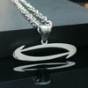 Opium 'O' Necklace High Polished Stainless Steel Pendant Nk Chain 4mm 24'' For Mens Jewelry 6