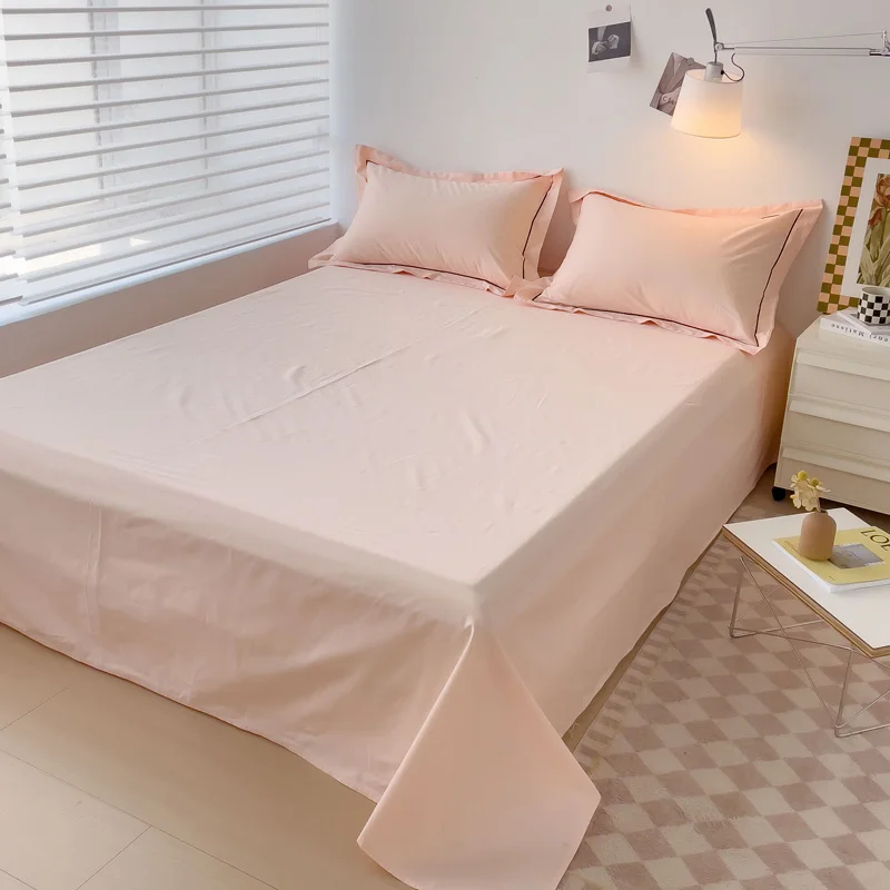 High End Bedding Set 100% Egyptian Cotton 400TC Bed Sheet Set 4/6 Pieces Fitted Sheet Flat Bedsheet With Pillowcase Double Queen 6