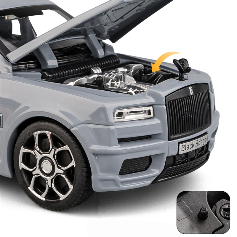 1:32 Rolls Royce Cullinan SUV Alloy Luxy Car Model Diecast Metal Toy Vehicles Car Model Sound and Light Simulation Children Gift 3