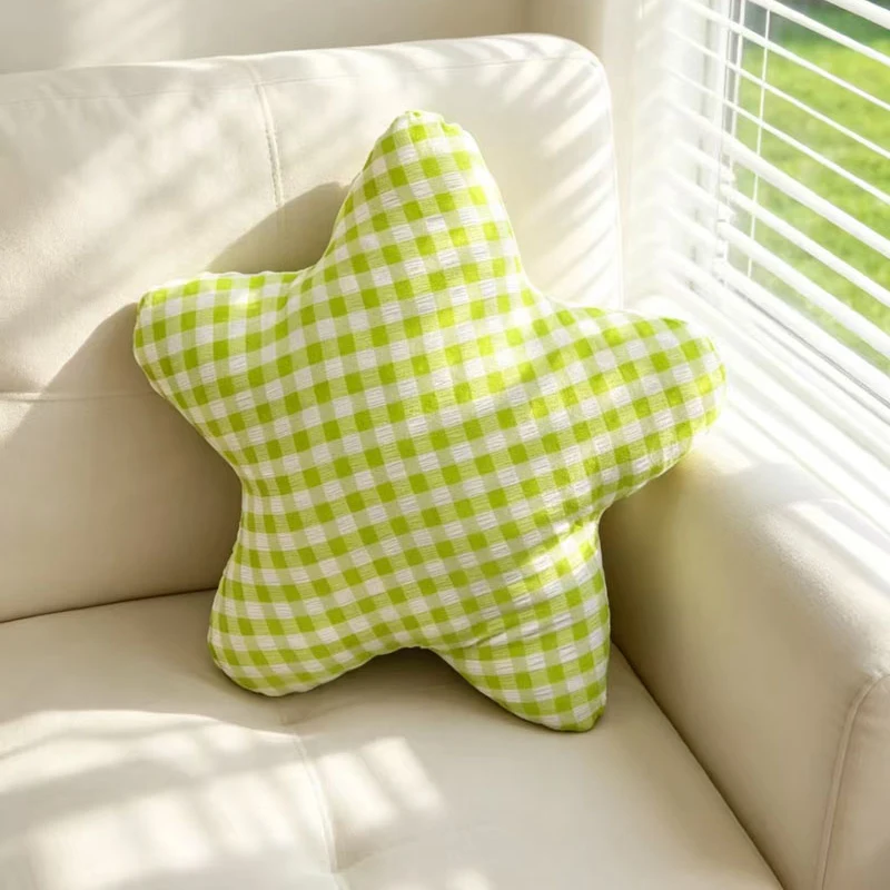Whimsical Star Plush Decorative Pillow for Bedroom & Living Room
