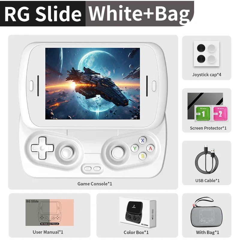 ANBERNIC RG Slide ホワイト Anbernic rg slide retro console de jogos portátil consoles de