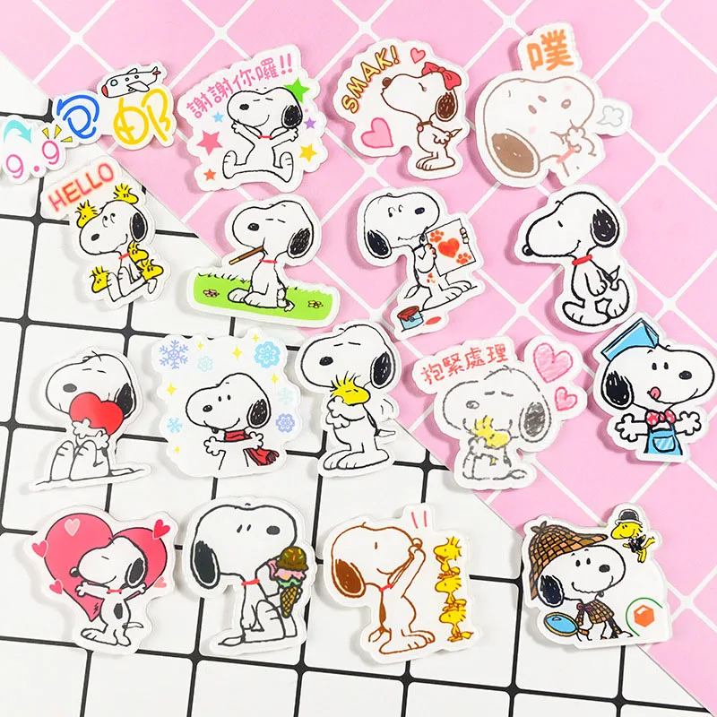 

Kawaii Snoopy Плюшевые Мультяшные милые куклы акриловая брошь искусственная нашивка аниме плюшевые игрушки для девочки подарок на день рождения