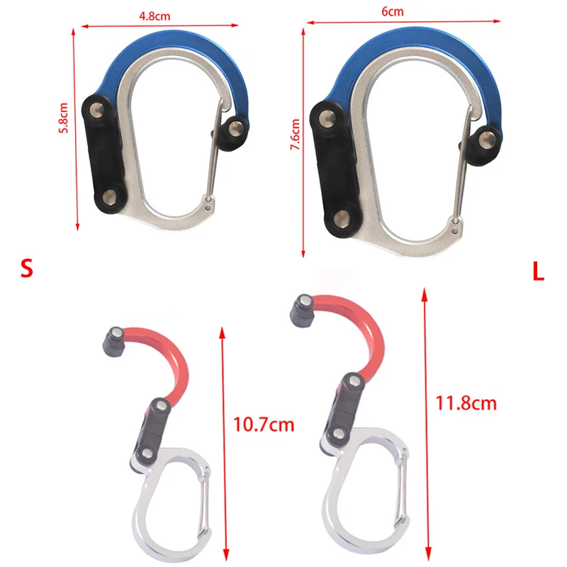 Hybrid Rotating Gear Clip Carabiner 2