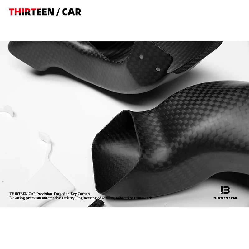 BMW M3 M4 G87 G80 G82용 드라이 카본 파이버 스쿱 무광 에어 인테이크 플레넘 인테리어 데코레이션 시스템 카본 파이버 엔진 후드