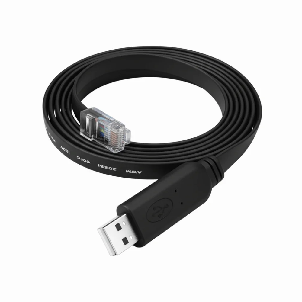 8P8C 커넥터 USB 콘솔 케이블 연장선 안정적인 연결 RS232 콘솔 케이블 라우터 구성 네트워크 디버그 라인