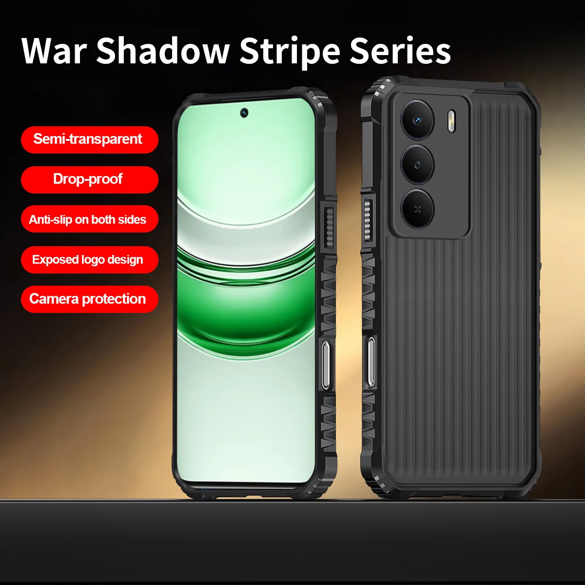 Armor Shockproof Hard Back Protective Phone Case