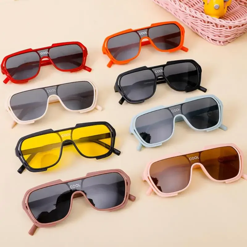 

Oversized Stylish Sunshade Eywear Sunglasses for Children Uv400 Vintage Square Frame Eyeglasses Gafas De Sol Polarized Goggles