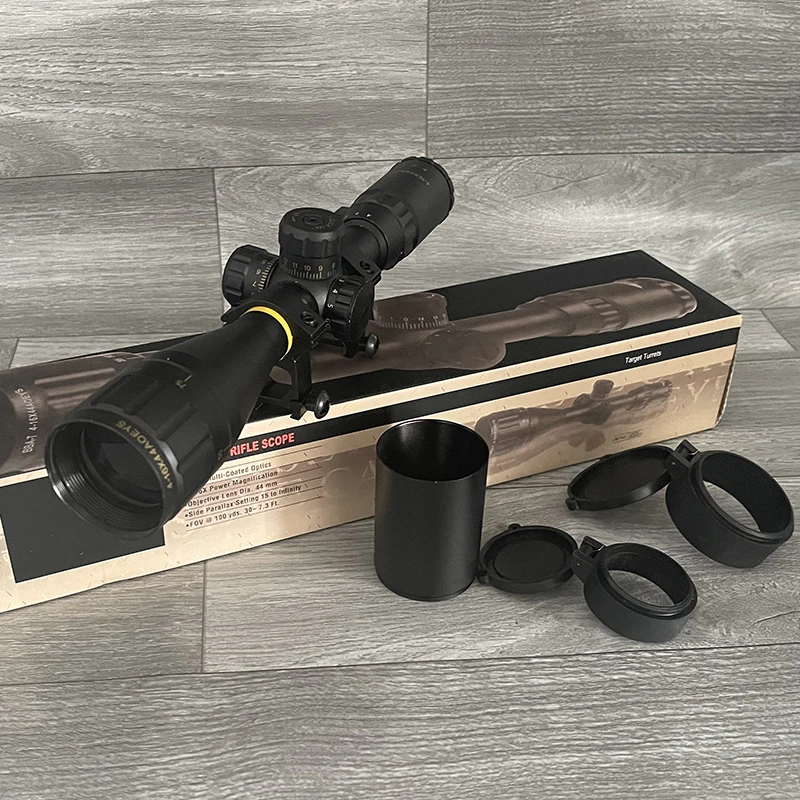 

4-16x44 Hunting Adjustable Brightness Optic Telescope Tactics Red Green Reticle Telescope