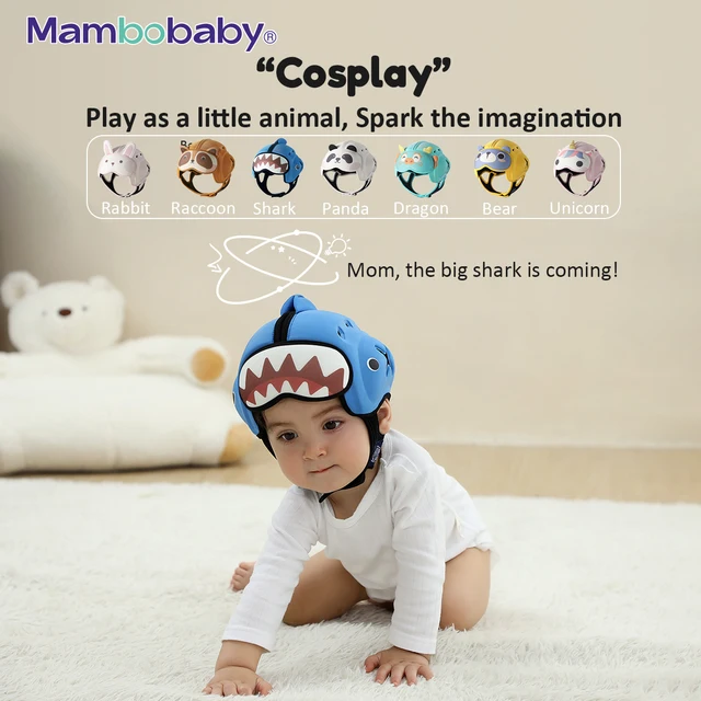 Mambobaby Safe Anti-Shock Baby Helmet Toddler Head Protector Headgear for Infant Learn Crawl, Walk Prevent Injury from Bump Fall 5 Mambobaby Safe Anti-Shock Baby Helmet Toddler Head Protector Headgear for Infant Learn Crawl, Walk Prevent Injury from Bump Fall 5
