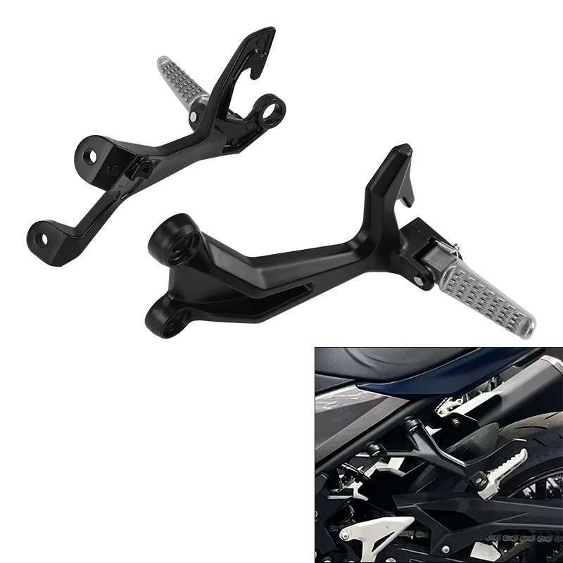 Rear Passenger Foot Peg Bracket Footrest Fit For Kawasaki Ninja 400 EX400-Z400-Z500 Motorcycle motorcycle accessories motorcycle footrests