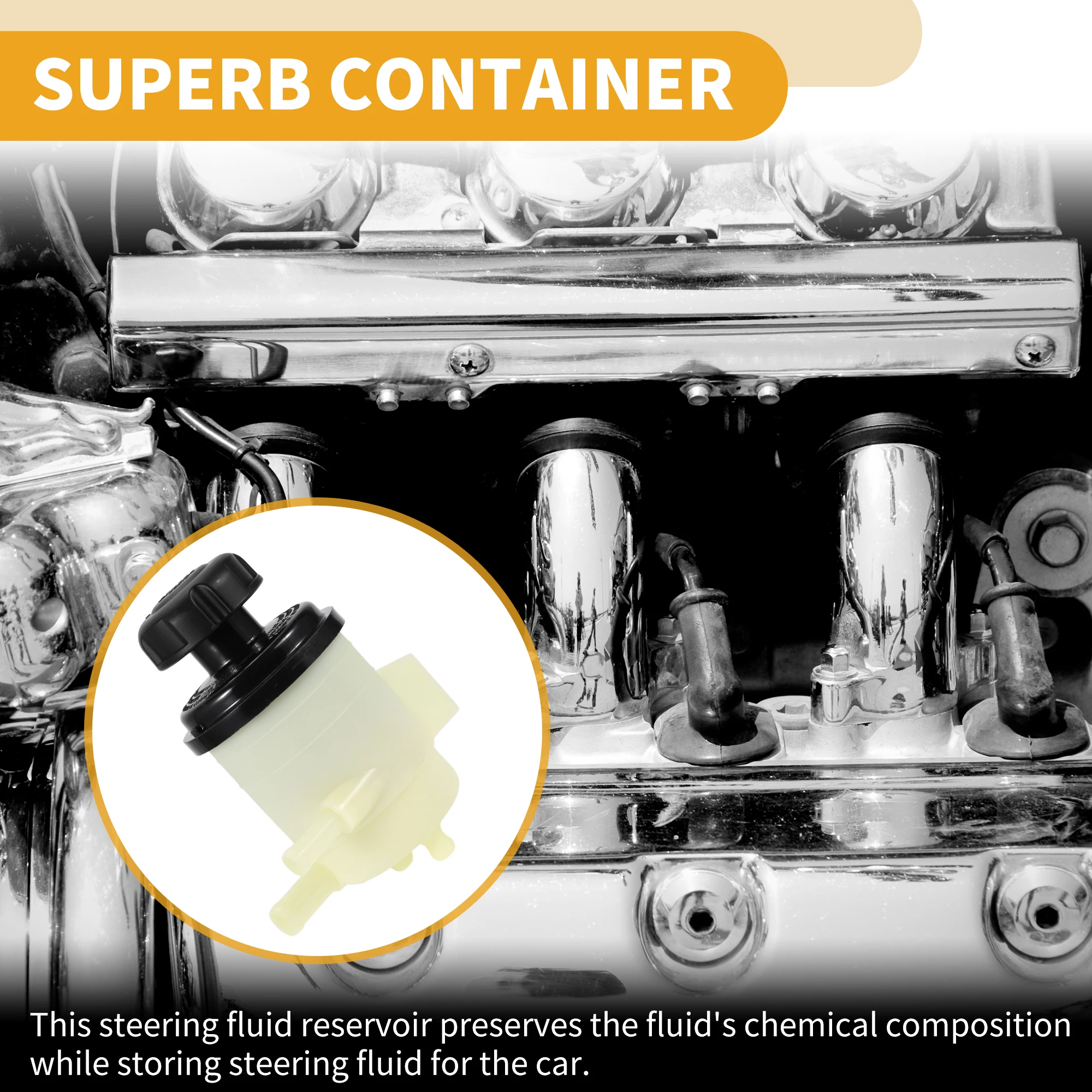 UXCELL Automotive Power Steering Reservoir No.5717638000 for Hyundai Sonata 1999 2000 2001 2002 2003 2004 2005