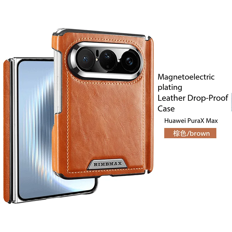 Elegant Magnetic Leather Phone Case with Shockproof and Camera Lens Protection