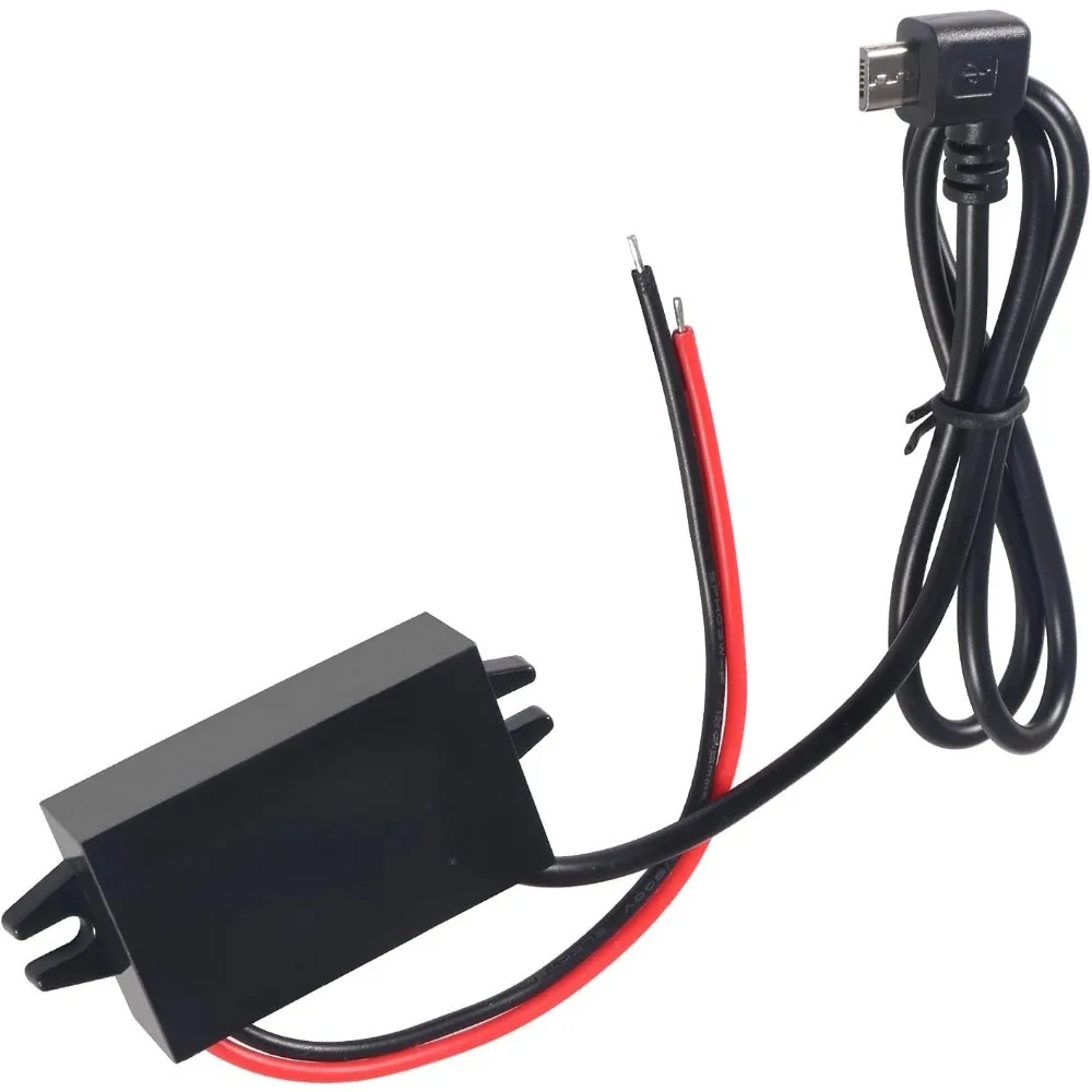 DC 12V  5V 3A 마이크로 듀얼 USB 컨버터 전압 스텝다운 레귤레이터 자..