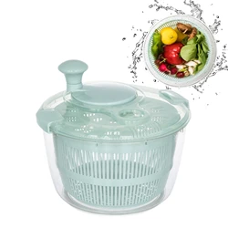 Salad Spinner Hand Cranking Strainer Bowl Vegetable Fruit Dryer Manual Drying Washing Lettuce Dryer Home Kitchen Gadgets