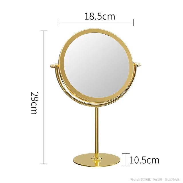 Miroir de bureau en fer rotatif à 360 degrés, Texture miroir de maquillage pour dames, miroir créatif en fer, fort sens du Style 4