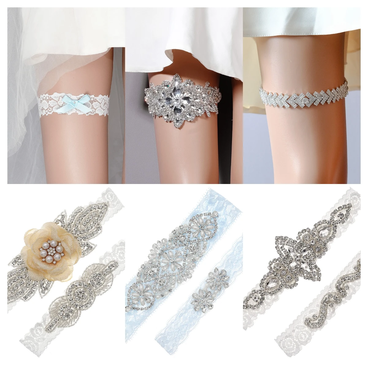 Sexy Leg Garters Belt For Women Lace Embroidery Floral Bride Leg Garter Wedding Fashion Sexy Flower Lace Accessories garter belt leg garter