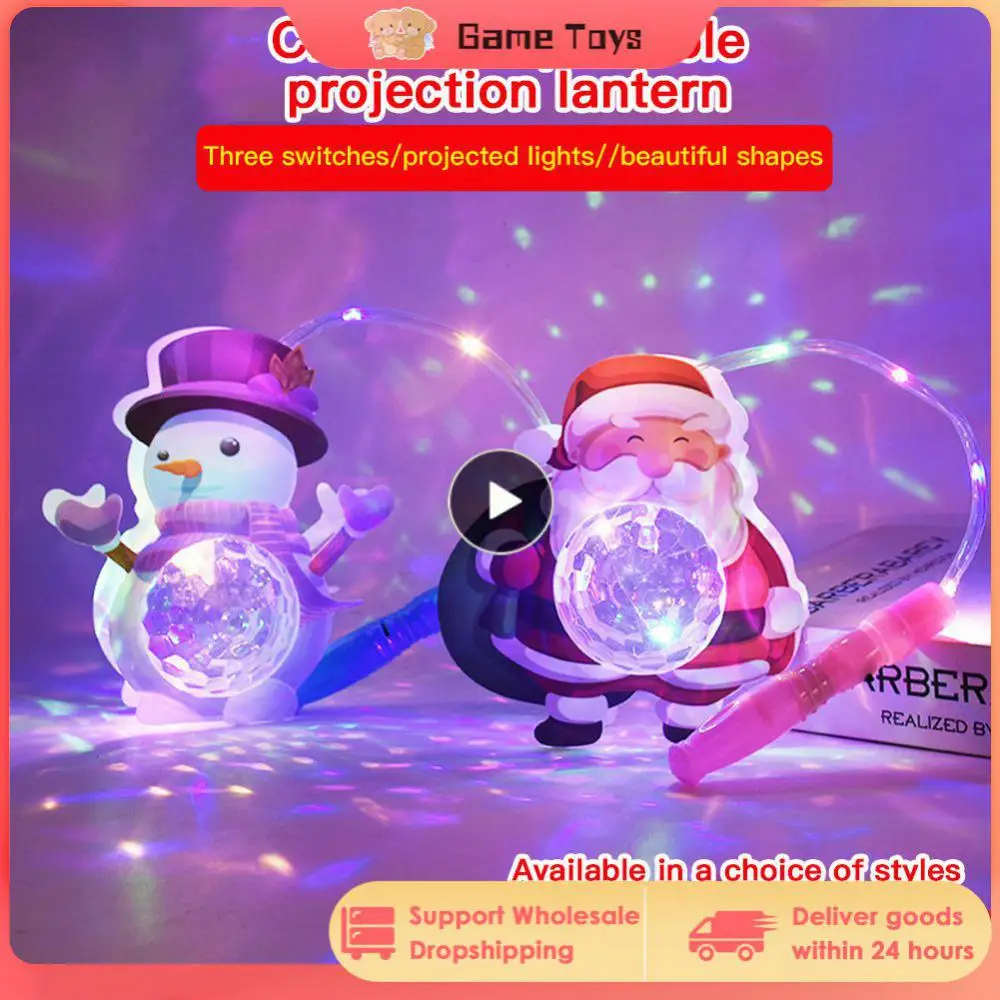 

Креативный Рождественский светящийся фонарь, подарок для детей, простые в использовании праздничные принадлежности, пластиковое Рождественское украшение, переключатель с тремя режимами