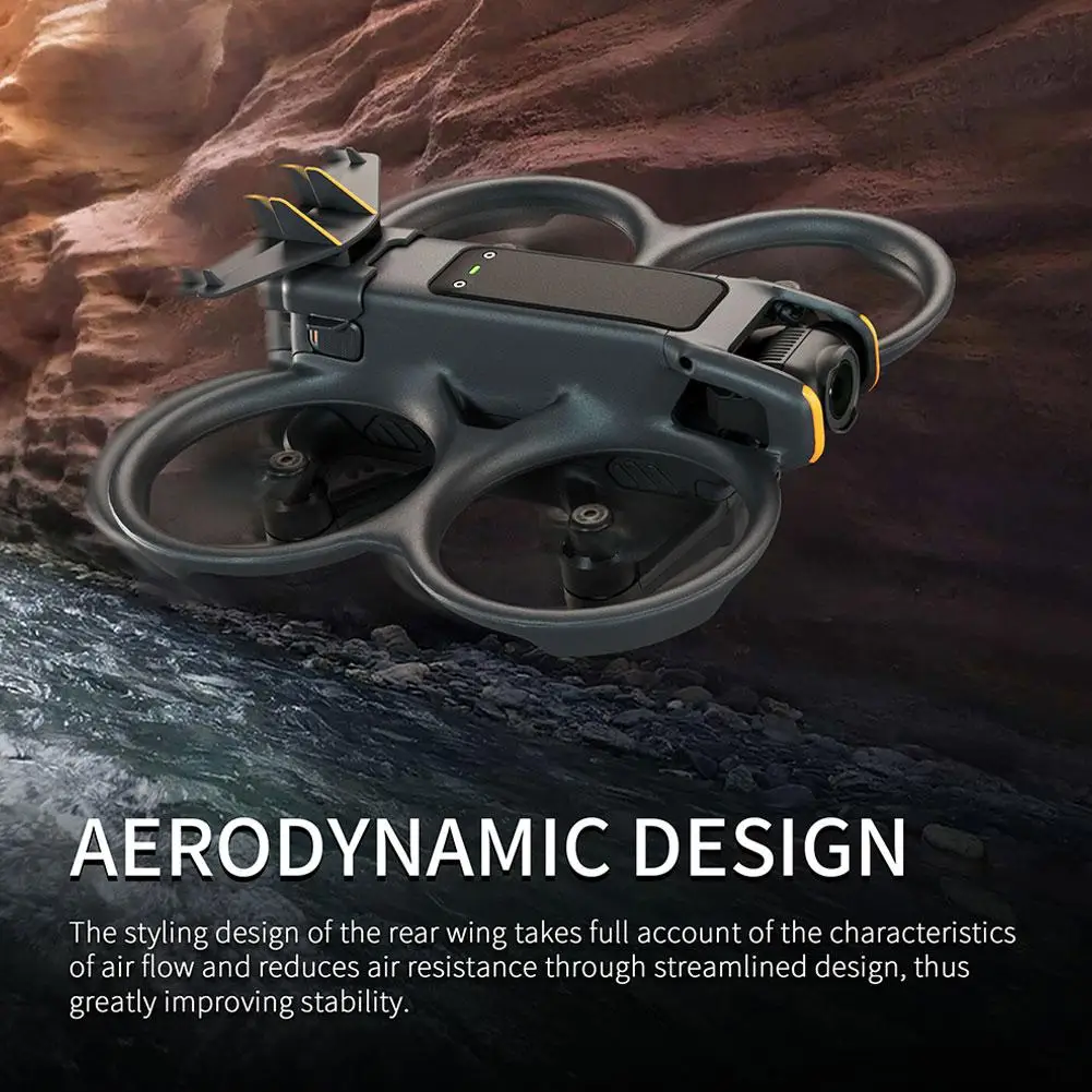 Lightweight Black Drone Tail Wing Protection Clip