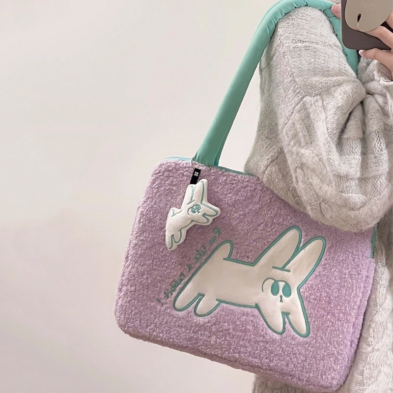 Bolsa de Ombro Bonito do Computador para Mulheres Bolsas da Luva do Portátil Macbook Ipad Xiaomi Lenovo hp Pasta 12 13.3 13.6 14 Polegadas - Imagem 4