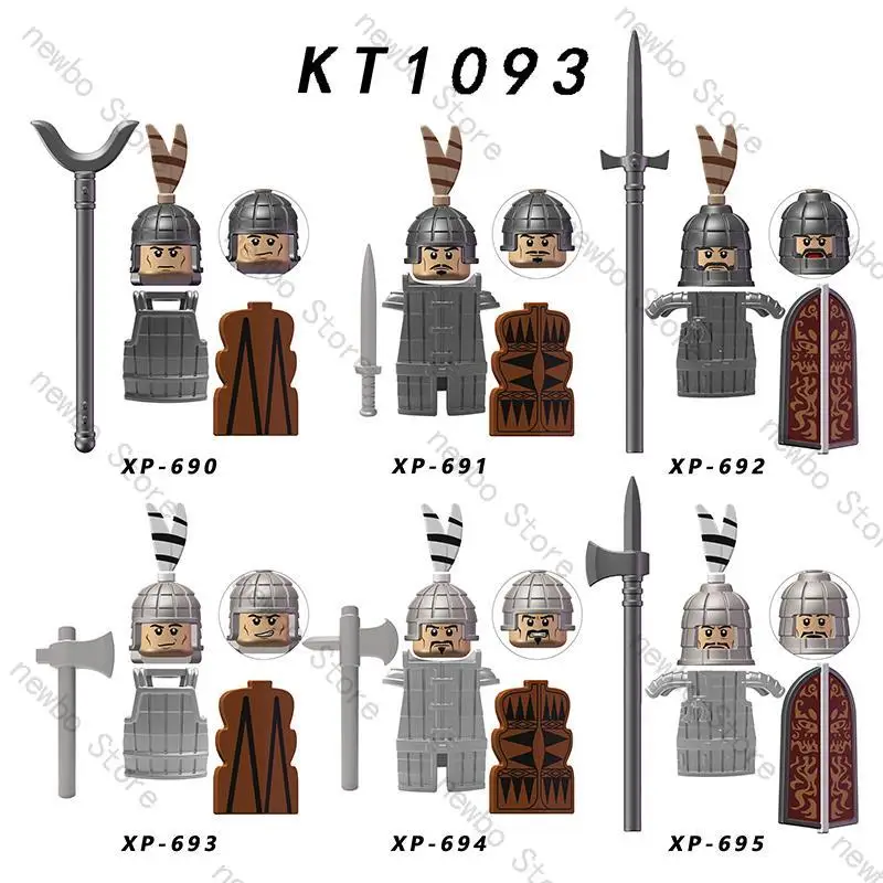 

Конструктор Koruit KT1093 с династией Хань, Империя, древняя война, солдаты, фигурки, аксессуары, шлем, броня, строительные блоки, игрушки для детей, подарок