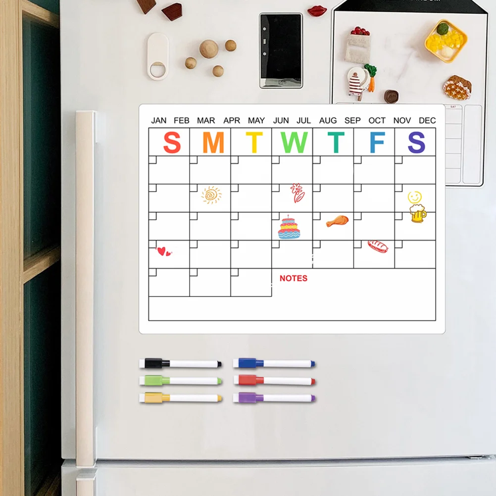 

1 Set of Magnetic Planning Board Chores Planning Board Dry Erase Refrigerator Board Home Supply