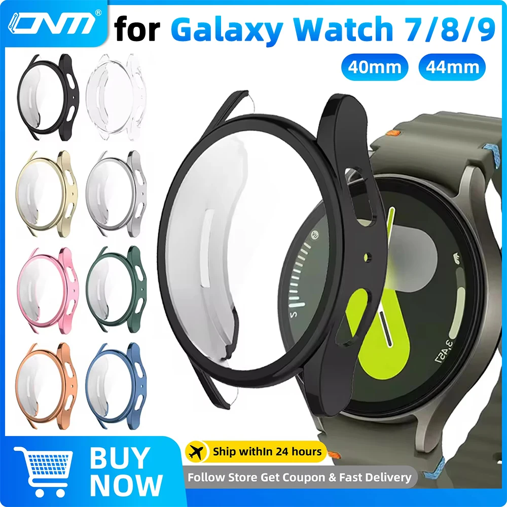 Premium Full Coverage Soft TPU Protective Case for Samsung Galaxy Watch 7 - Sleek Bumper Design