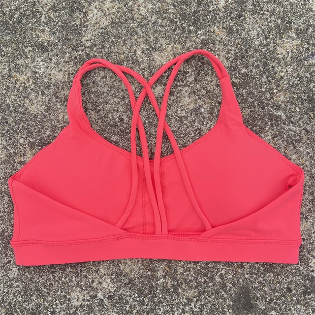 Women Cross Straps Sports Bra Gym Workout Crop Top Yoga Vest High Impact Fitness Bralette Push Up Running Tight Padded Underwear 3