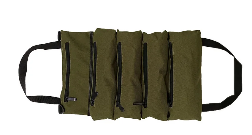 Roll Up Tool Bag Multi-Purpose Tool Pouch Oxford Cloth Tool Bag Organizer Shoulder  Tool Bag Hanging Zipper Carrier Tote Tool Bag