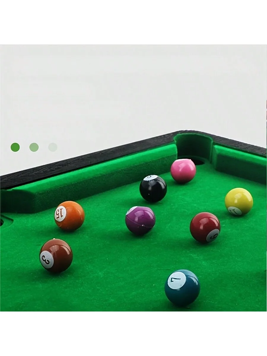 Mini billiards toy set suitable for family gathering games and parent-child interactive games 2