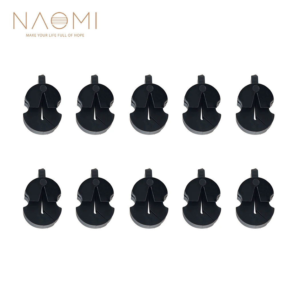 NAOMI 10 Pcs Violin Mute Rubber Fiddle Silencer Practice Volume Control Black Parts | Спорт и развлечения