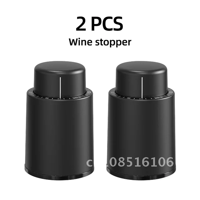 

Silicone Vacuum Red Wine Bottle Cap Stopper Sealed Champagne Bottle Stopper Leak-proof Retain Freshness Wine Plug Bar Tools