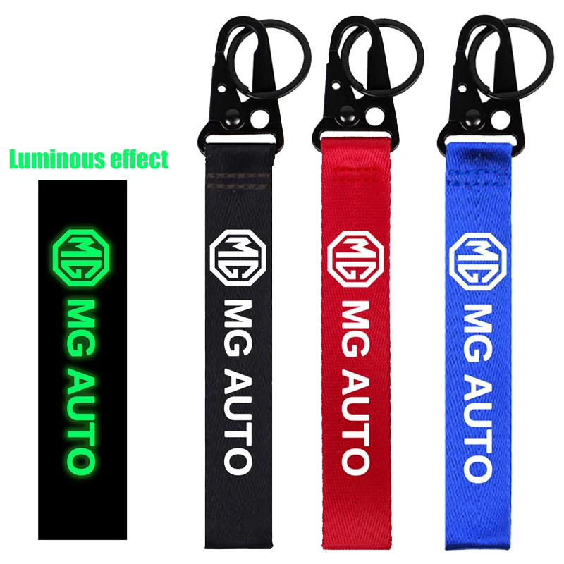 

Luminous Car Keyring Key Ornaments Keychain Decoration for MG Logo Morris Garages MG 6 3 5 7 TF ZR ZS HS GS GT Hector RX5 RX8