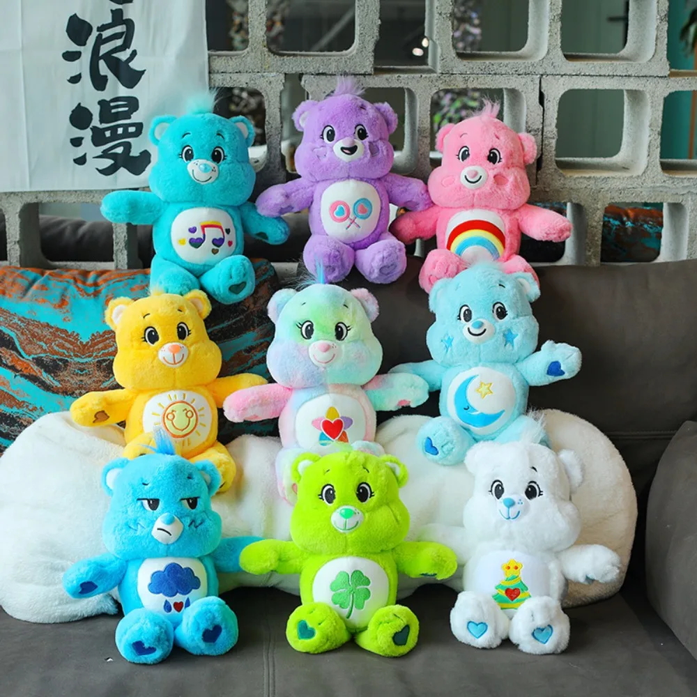 

27cm Miniso Kawaii Cute Care Bears Cartoon LoveBear Plush Toy Doll Fiqure Home Decoration ChildrenPupil Couple Holiday Gift